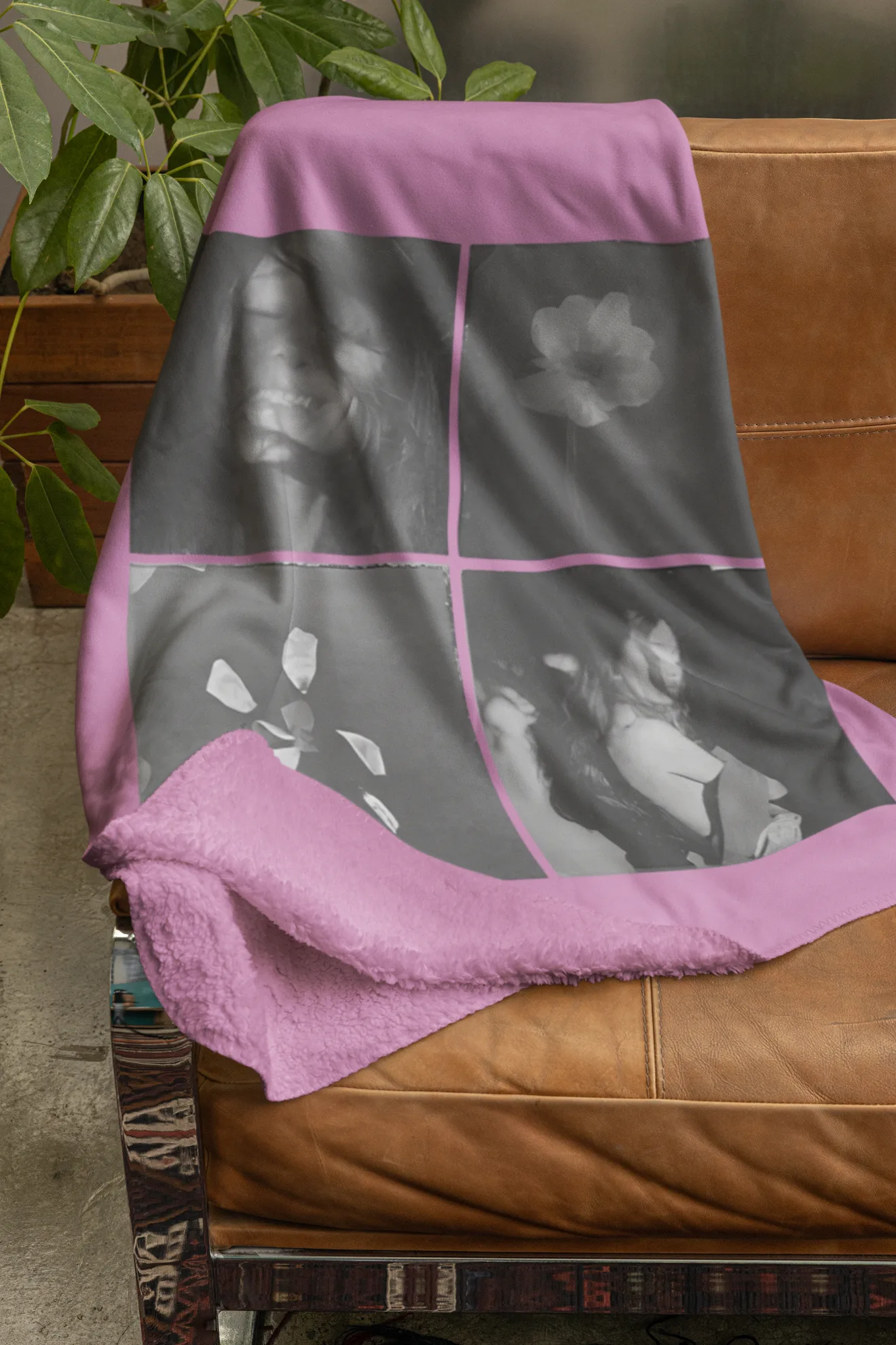 Ariana Grande Petal Collage Blanket